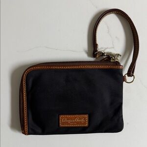 Dooney & Bourke Black and Brown Wristlet